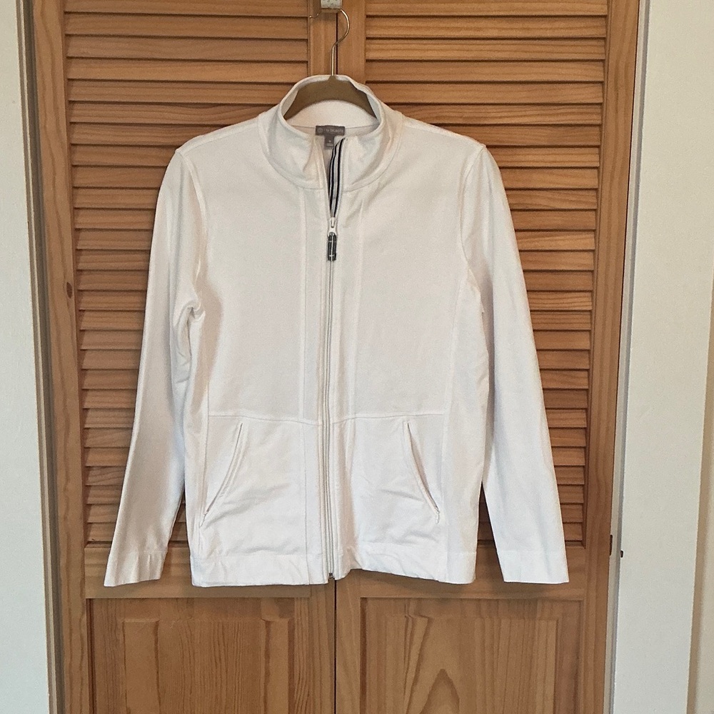 Talbots Women's white Bomber Jacket